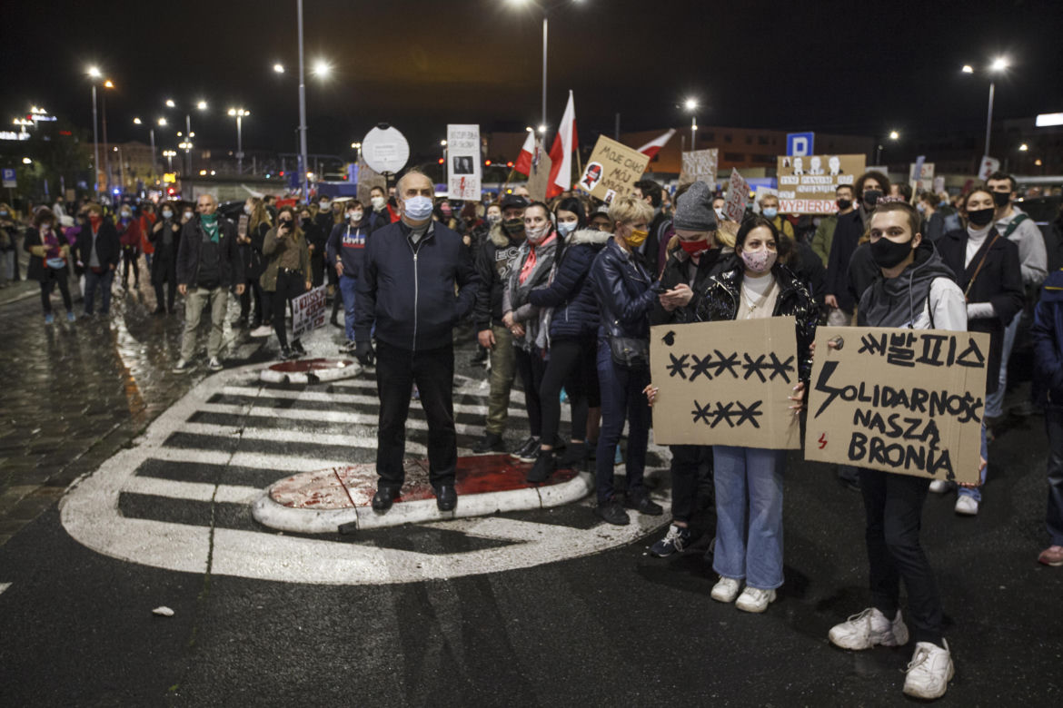Protest kobiet we Wrocławiu