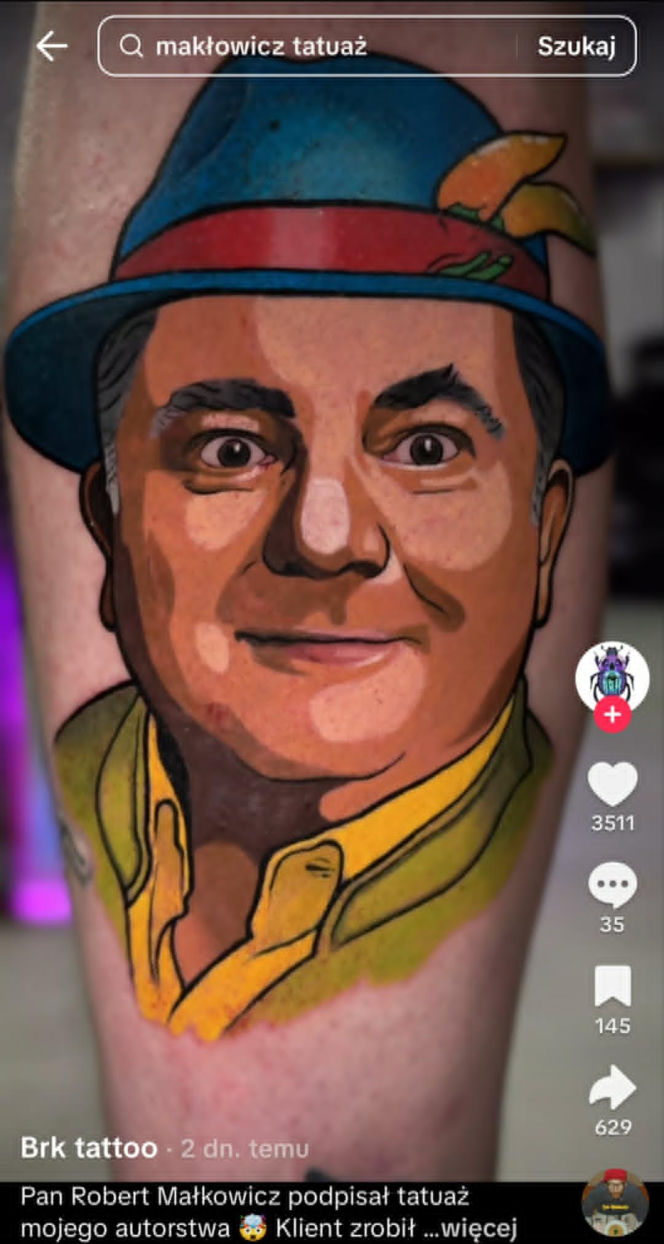 Fan zrobił sobie tatuaż z Robertem Makłowiczem. Krytyk kulinarny złożył na nim podpis!
