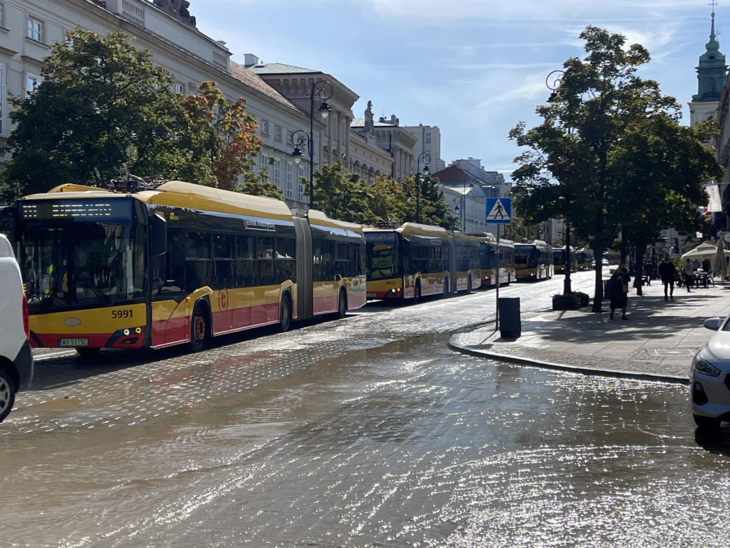 Wielka awaria wodociągowa w Śródmieściu