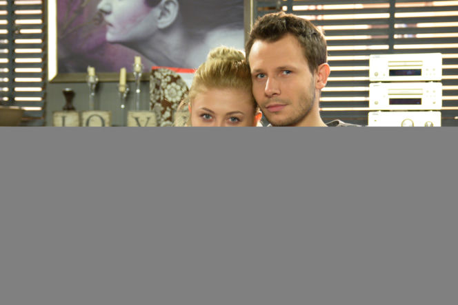 Pierwsza miłość. Jowita (Joanna Opozda), Radek (Mateusz Banasiuk)