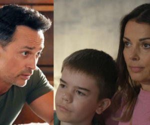 Barwy szczęścia, odcinek 3276. Mariusz (Rafał Cieszyński), Ksawery (Bartosz Gruchot), Kasia (Katarzyna Glinka)