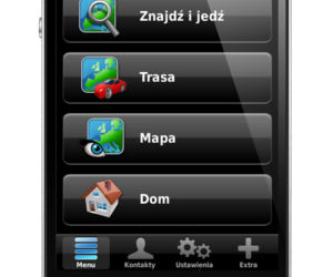 Mapa do nawigacji GPS na iPhone