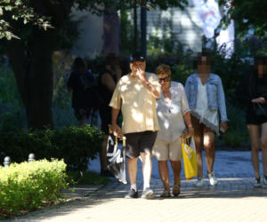 Marian Lichtman na plaży
