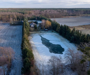 Wiktorek wpadł z mamą do stawu