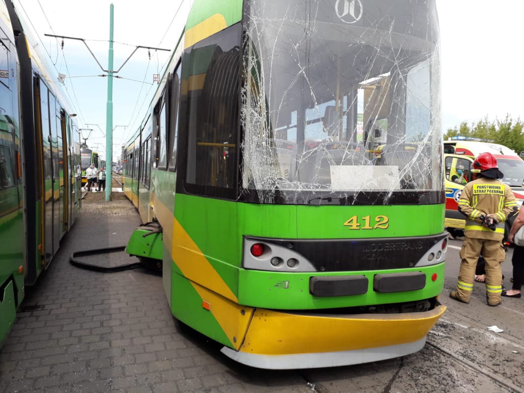 Zderzenie tramwajów na ulicy Hetmańskiej; są ranni