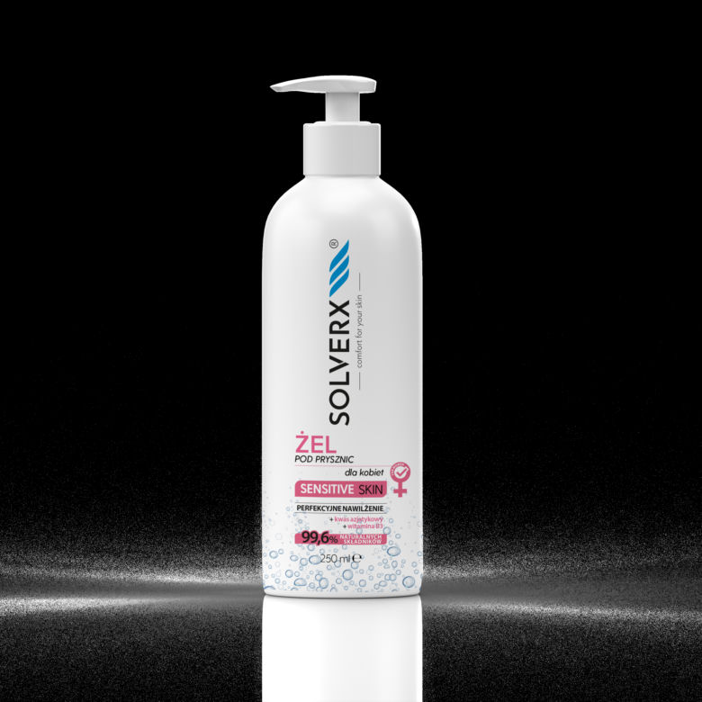  Żel pod prysznic Sensitive Skin Solverx