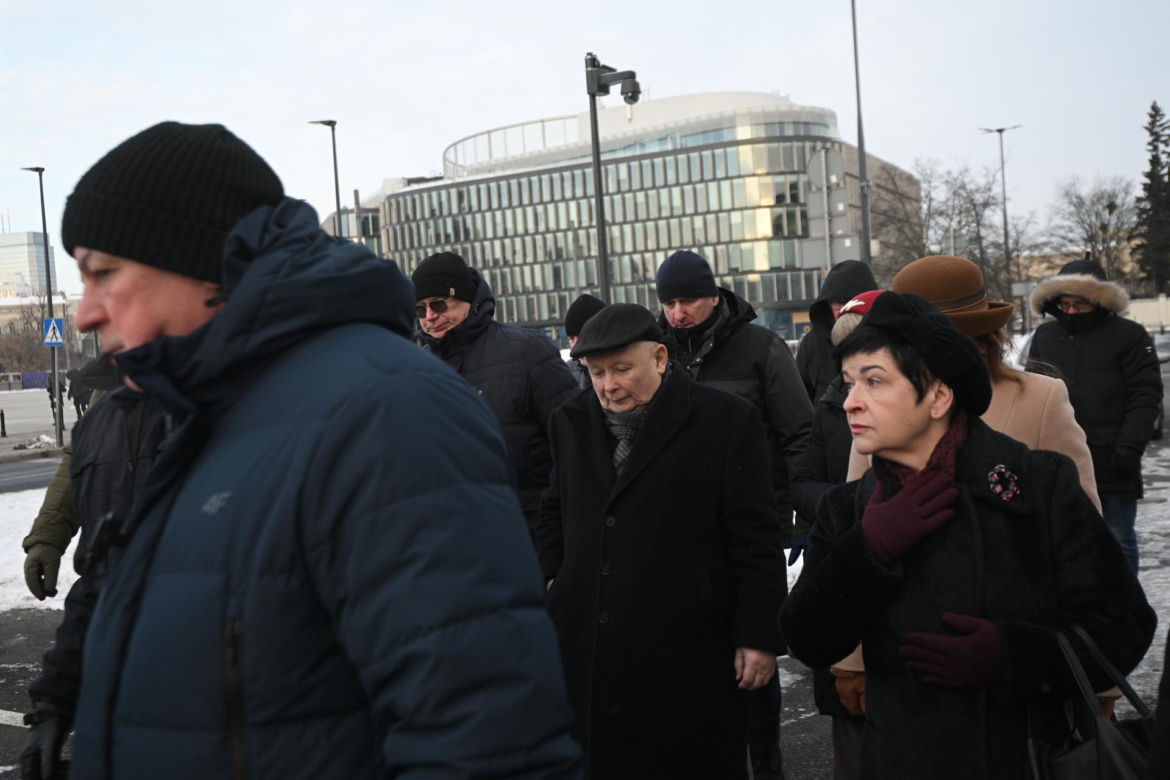Jarosław Kaczyński na obchodach miesięcznicy smoleńskiej