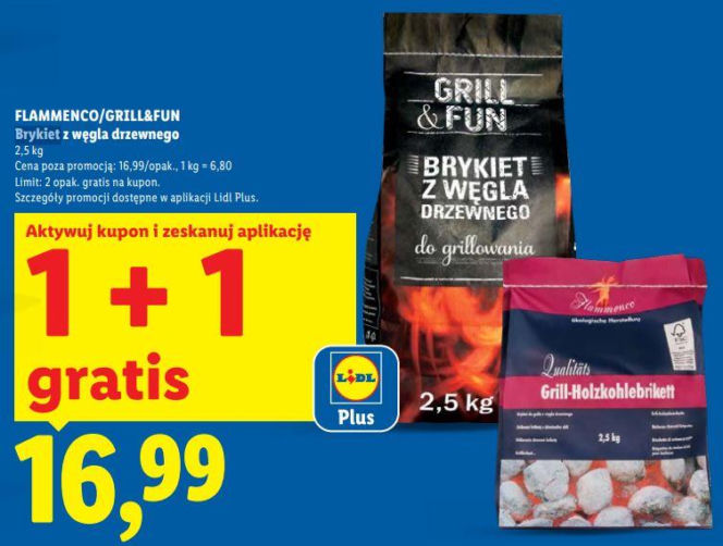 promocja na brykiet w Lidlu