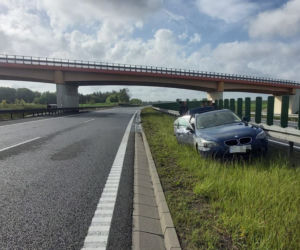 Skasował pożyczone BMW! Groźna kolizja pod Elblągiem!