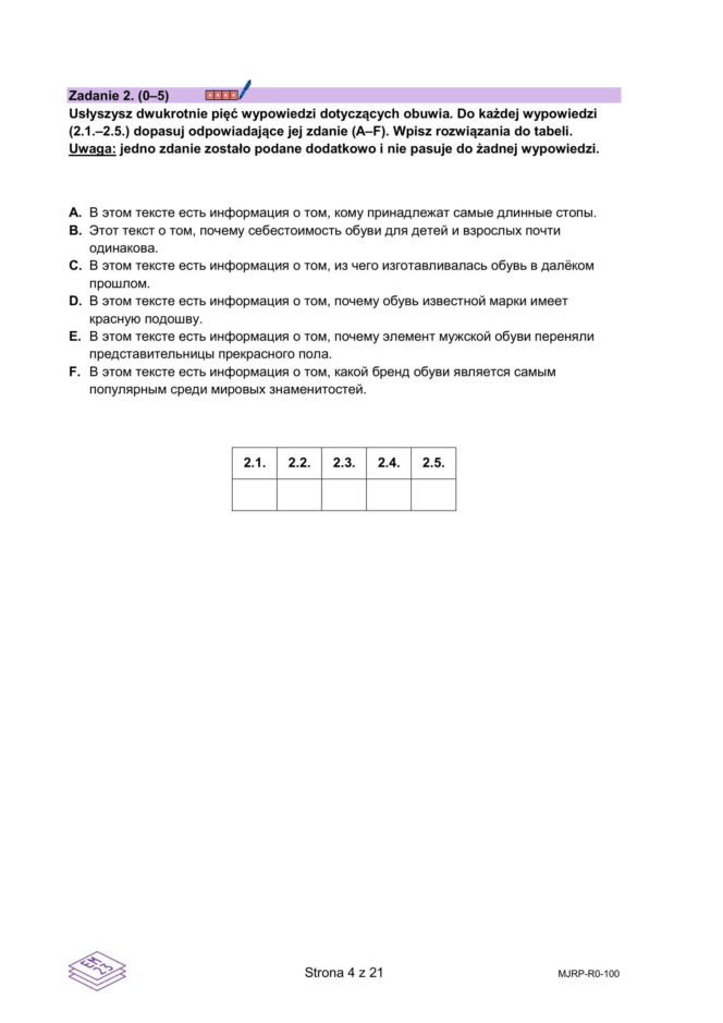 Matura 2026: rosyjski ROZSZERZONY 11.05.2026r. Arkusze CKE [Formuła 2023]