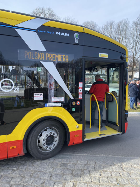 Prezentacja elektrycznych autobusów w Kraśniku