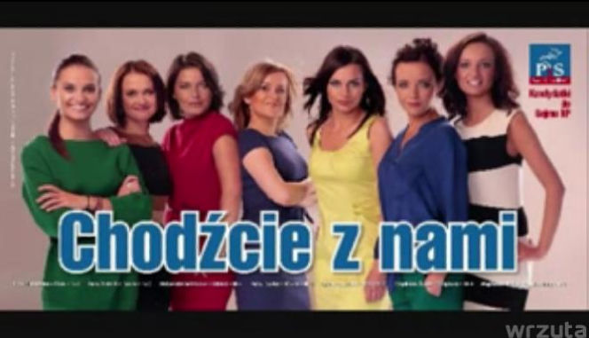 Parodia plakatu PiS Chodźcie z nami - filmik SUCZKI, my znamy Wasze SZTUCZKI