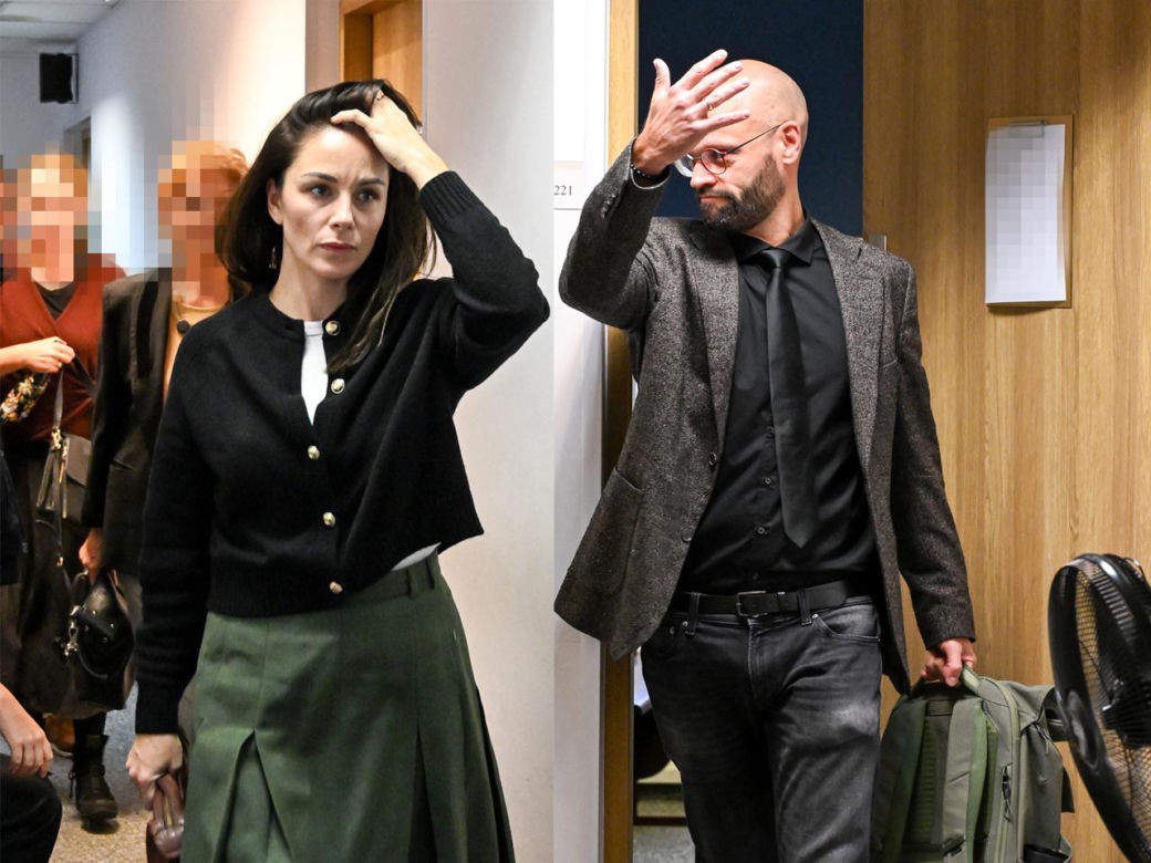 Katarzyna Wajda i Mateusz Wajda w sądzie
