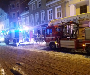 Pożar mieszkania na Wybickiego w Grudziądzu