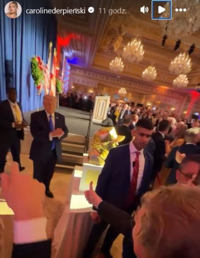Caroline Derpieński i spotkanie z Trumpem