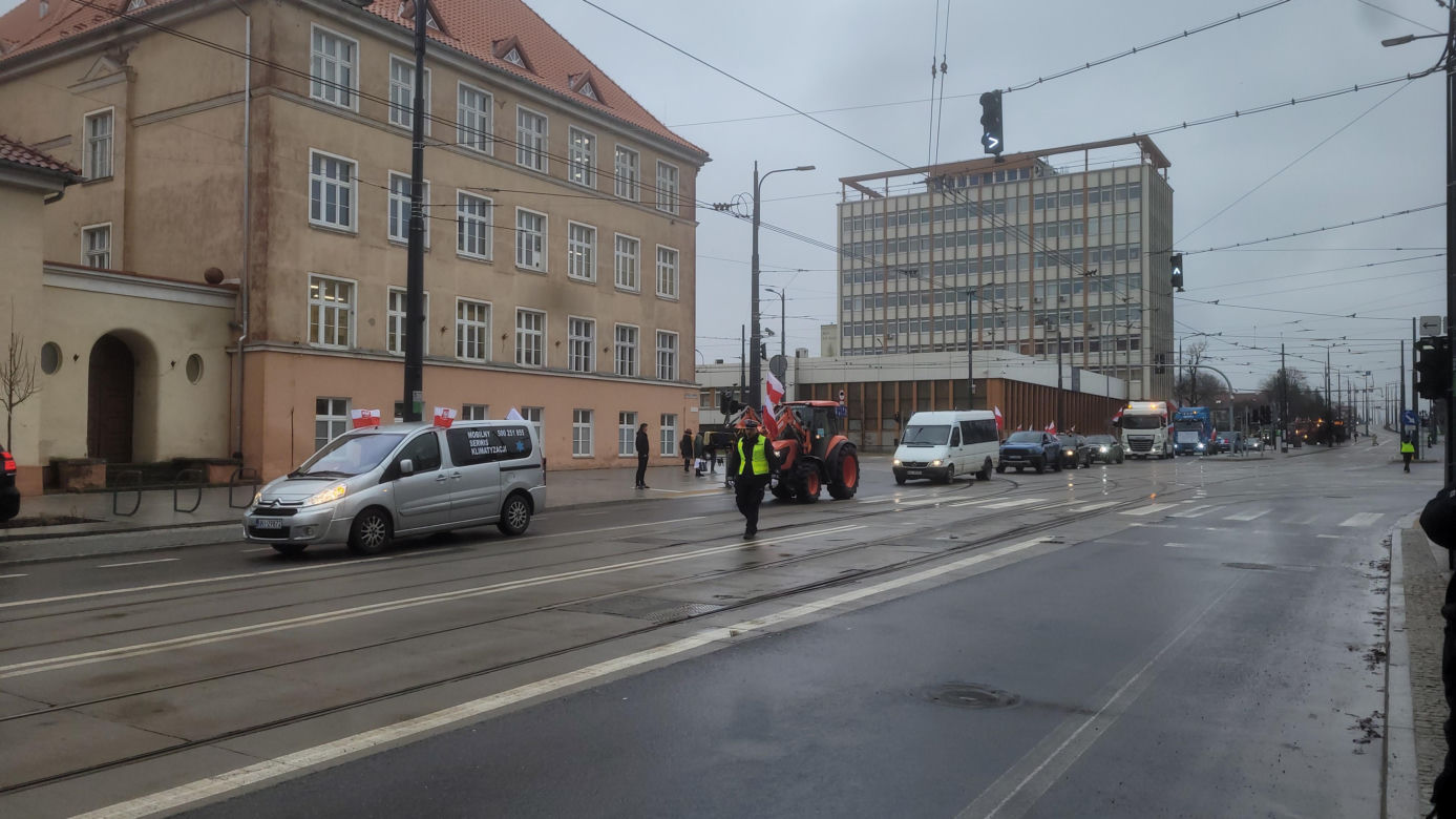 Protest rolników w Olsztynie, 20 lutego