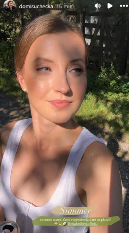 M jak miłość nowy sezon. Natalka (Dominika Suchecka) na planie
