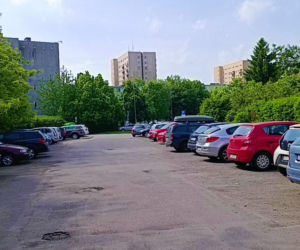 Mur między osiedlami w Szczecinie