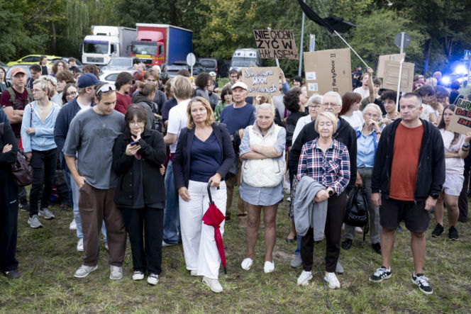 Protest w Piasecznie przeciwko Data Center