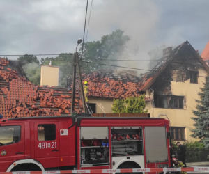 Tragiczny pożar plebanii w Nowym Stawie