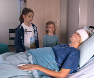 Na Wspólnej odc. 3205. Jagoda Myszkowiak (Rita Raider), Hanusia (Pola Żak), Jaruś (Jan Leśniewski)