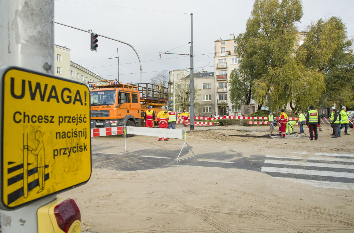 Awaria wodociągów w alei Waszyngtona