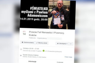 Dziś w Krakowie protest przeciw nienawiści i przemocy. Po ataku na prezydenta Gdańska