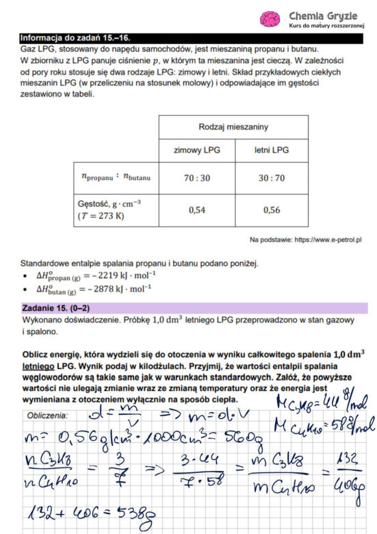 Matura 2025 chemia rozszerzona - odpowiedzi do wszystkich zadań z arkusza CKE 16.05.2025 - Formuła 2023
