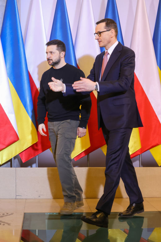 Spotkanie Wołodymyra Zełenskiego z Mateuszem Morawieckim