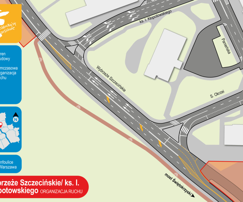 Rusza budowa kładki pieszo-rowerowej nad Portem Praskim. Będą utrudnienia w ruchu!