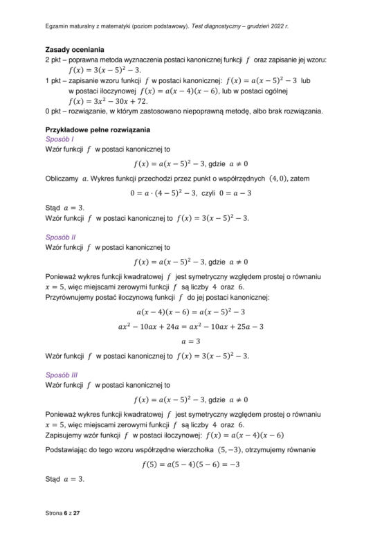 Matura próbna 2023 matematyka: odpowiedzi CKE