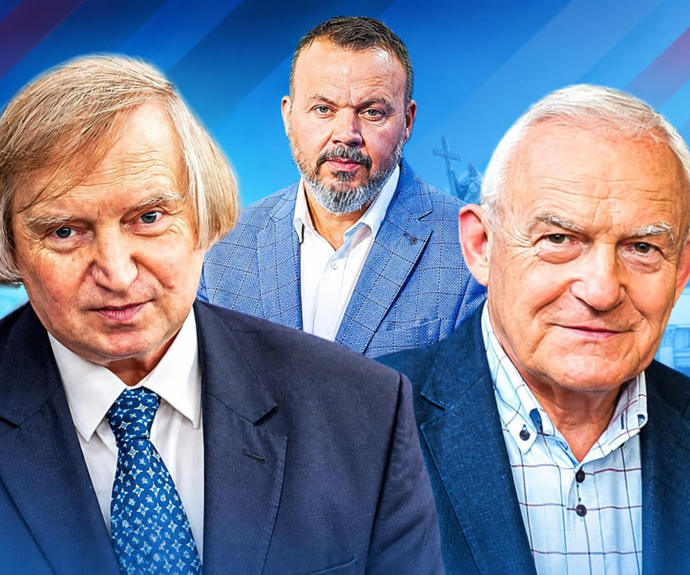 Leszek Miller i dwóch innych mężczyzn. O krytyce ogłoszenia roku 2027 rokiem UPA przeczytasz na SE Polityka.