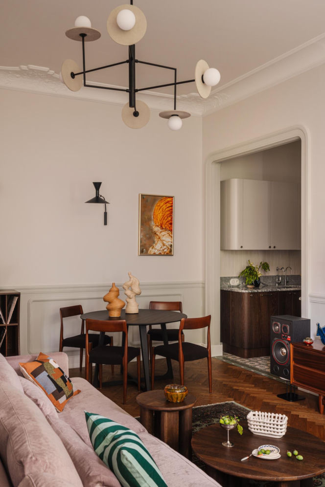 Secesyjny apartament w Poznaniu - projekt Maria Jachalska