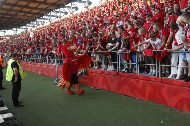 Widzew Łódź - Piast Gliwice: Zdjęcia kibiców i zawodników z meczu 34. kolejki PKO BP Ekstraklasy