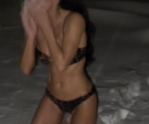 Justyna Steczkowska morsuje na śniegu