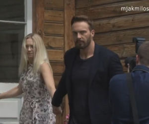 M jak miłość. Joasia (Barbara Kurdej-Szatan) Leszek Krajewski (Sławek Uniatowski)
