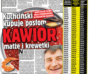 Kuchciński nie chce już kawioru