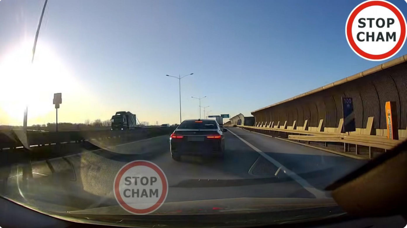 Internauci wściekli na kierowcę BMW z S8 pod Wrocławiem. Jest nagranie