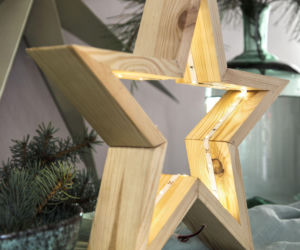 Drewniana gawiazda DIY krok po kroku