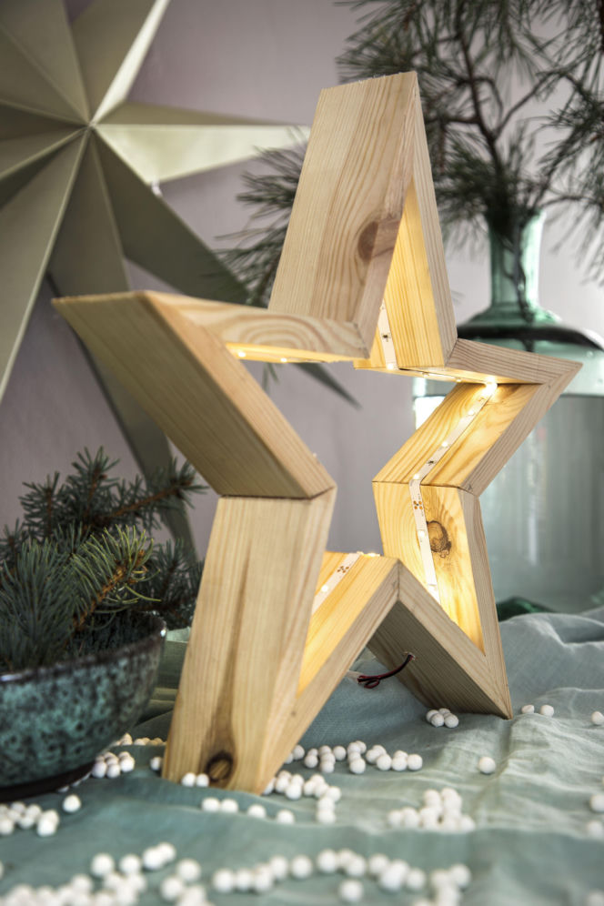Drewniana gawiazda DIY krok po kroku
