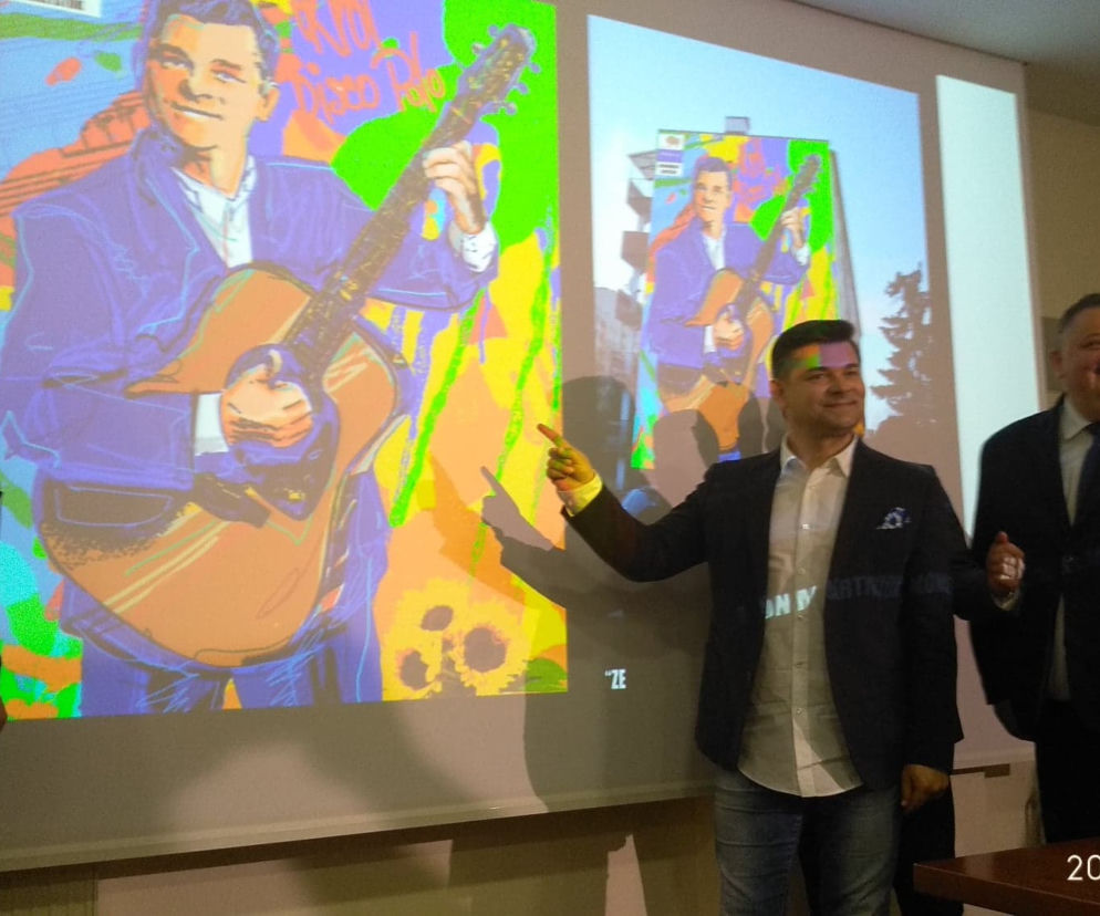 Zobacz, jak będzie wyglądał mural Zenka Martyniuka w Białymstoku. Oficjalny projekt. Martyniuk: Jestem bardzo zaszczycony