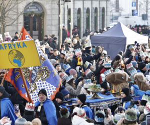 Karol i Marta Nawroccy na Orszaku Trzech Króli