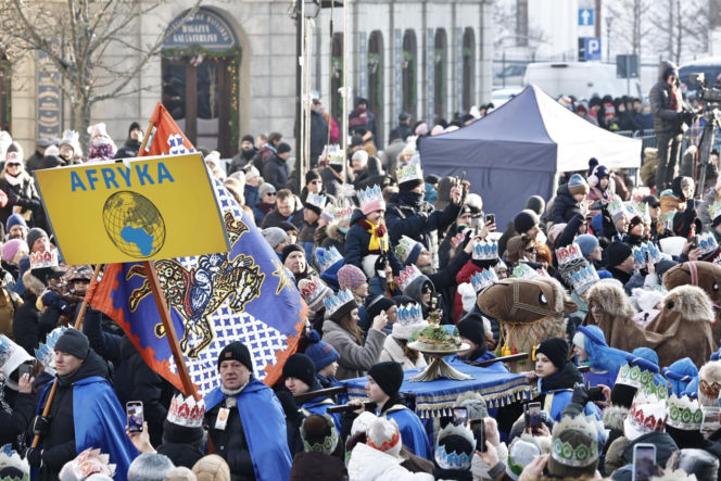Karol i Marta Nawroccy na Orszaku Trzech Króli