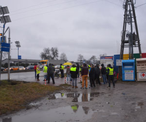 Blokada drogi krajowej DK7