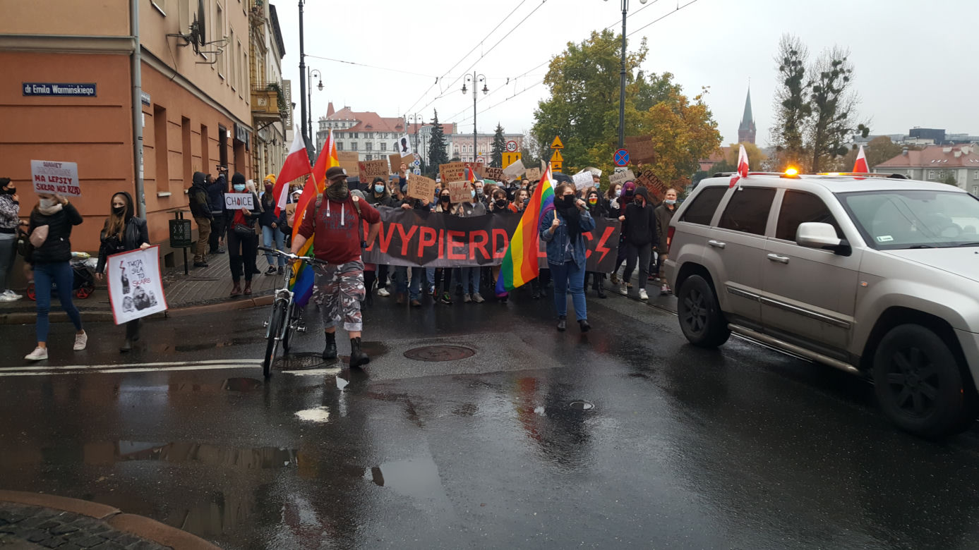 Poniedziałkowy protest w Bydgoszczy