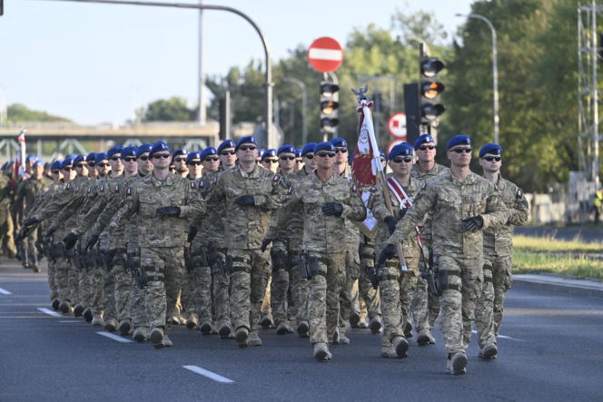Próba generalna defilady wojskowej w Warszawie
