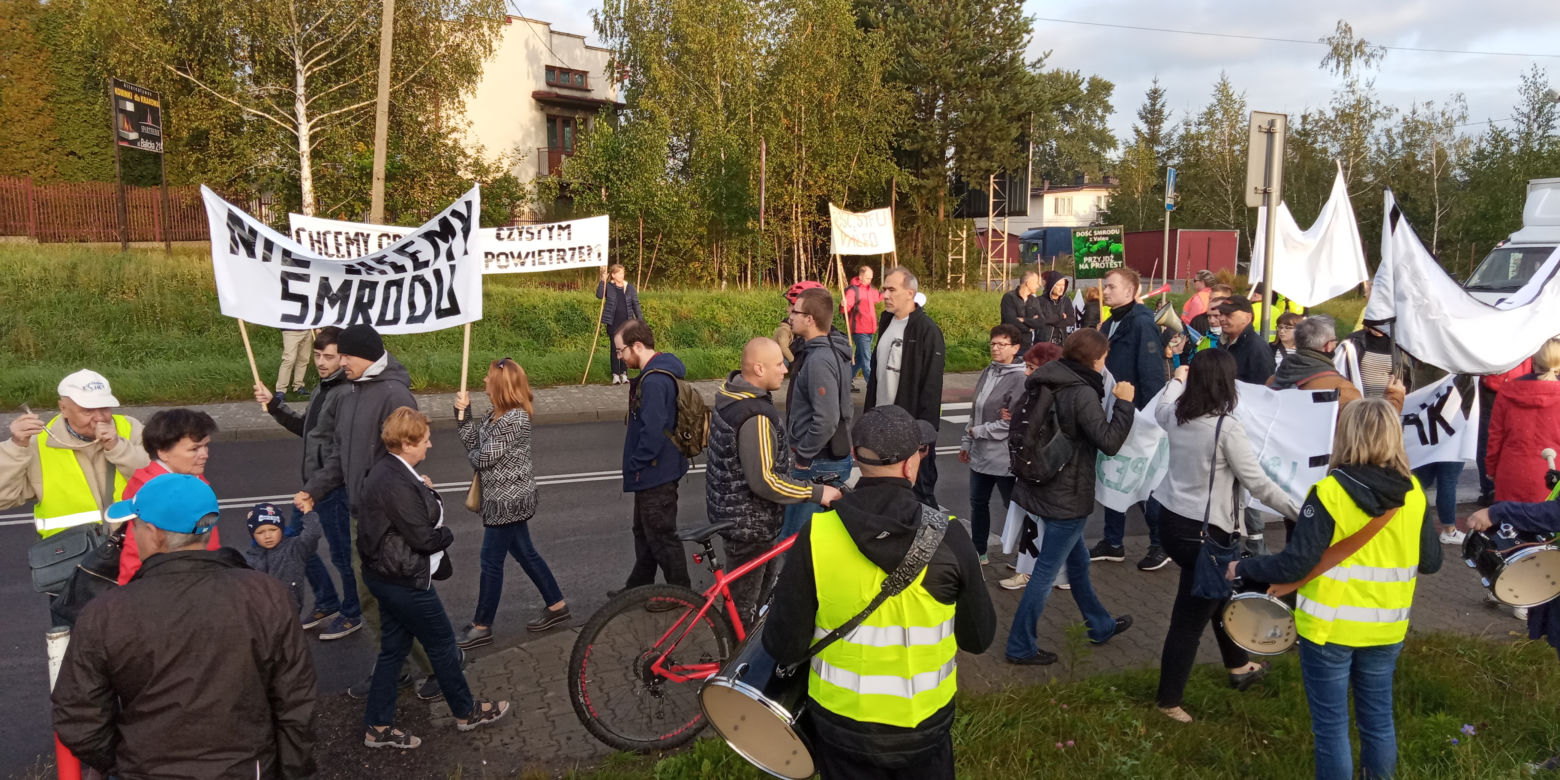 Wielki protest w Skawinie