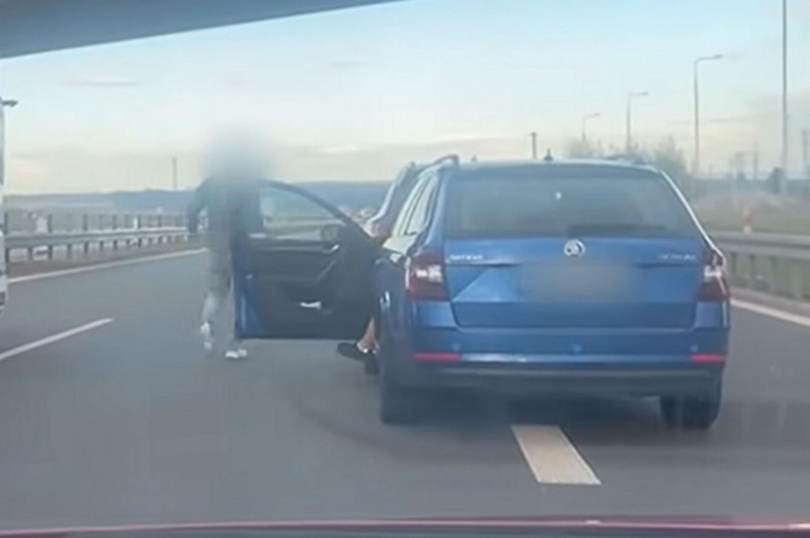 Bił kobietę na autostradzie, bo jechała zgodnie z przepisami! Wszystko nagrała jej 8-letnia córka