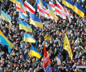 Demonstracje w Kijowie przeciw wojnie 