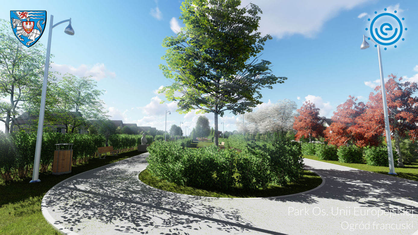 Park na Osiedlu Unii Europejskiej w Koszalinie